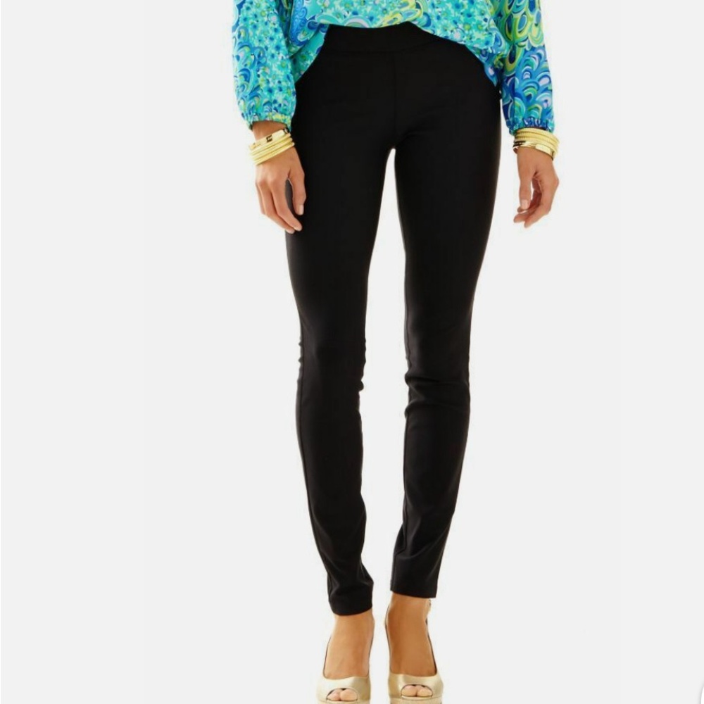 GUC Lilly Pulitzer Ponte Travel Pants in Black